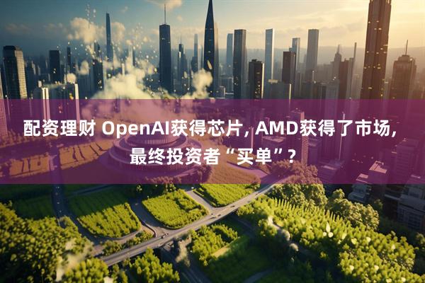 配资理财 OpenAI获得芯片, AMD获得了市场, 最终投资者“买单”?